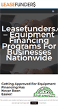 Mobile Screenshot of leasefunders.com