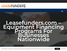 Tablet Screenshot of leasefunders.com